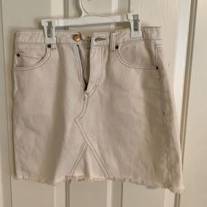 white Volcom high rise skirt